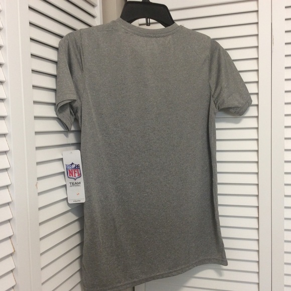 Boys T-shirt Large 12/14 Gray New York Giants NFL - Picture 9 of 11